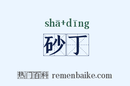 砂丁是什么意思的图片
